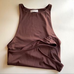 Babaton Contour '90s Bodysuit in Coffee Bean